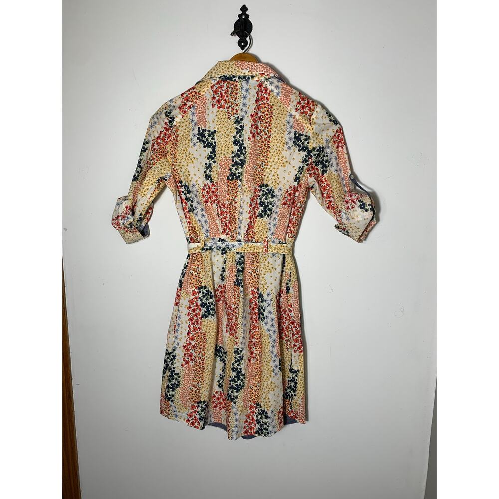 Womens Tommy Hilfiger Floral Cotton Shirtdress Size S EUC! - Picture 2 of 6
